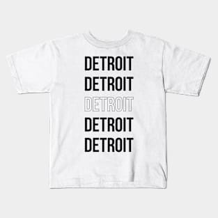 Detroit, Michigan Kids T-Shirt